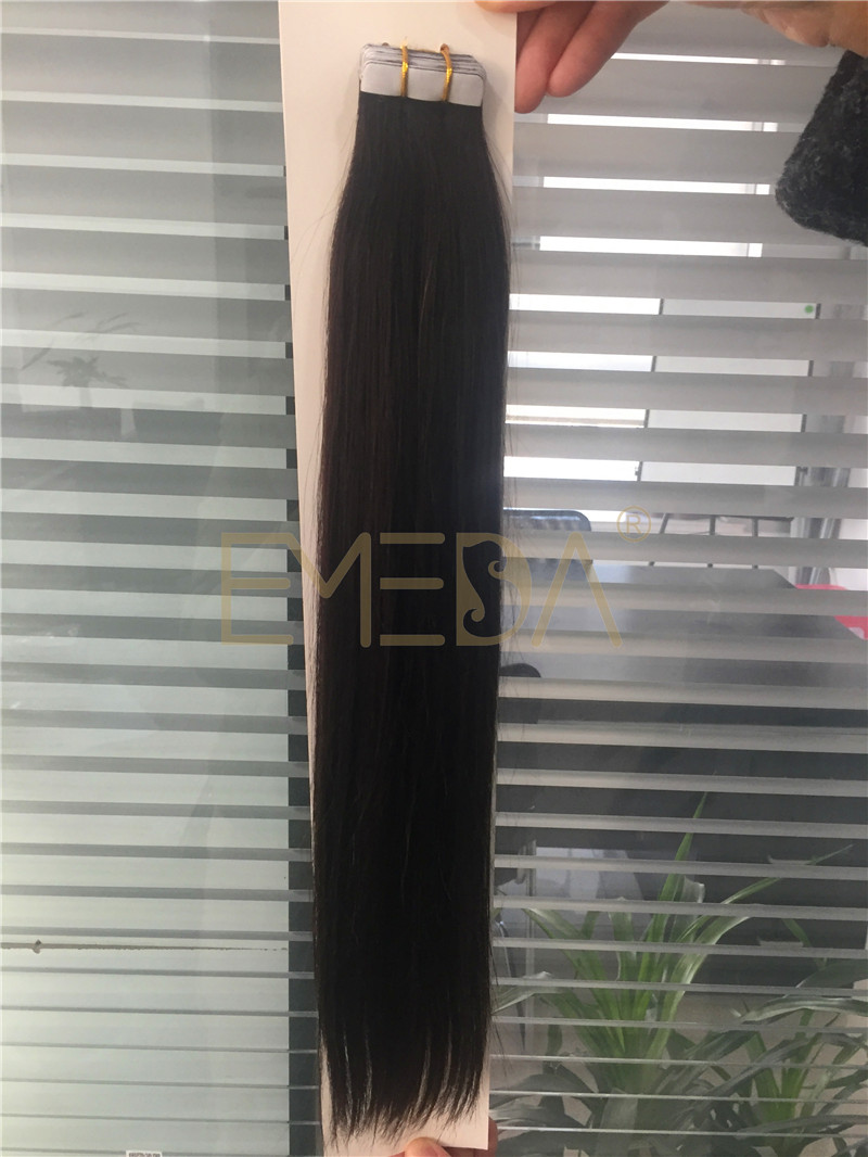 Tape in  human hair extension Wholesale Cheap Brown Color Tape In Human Hair Extensions invisible  YL254